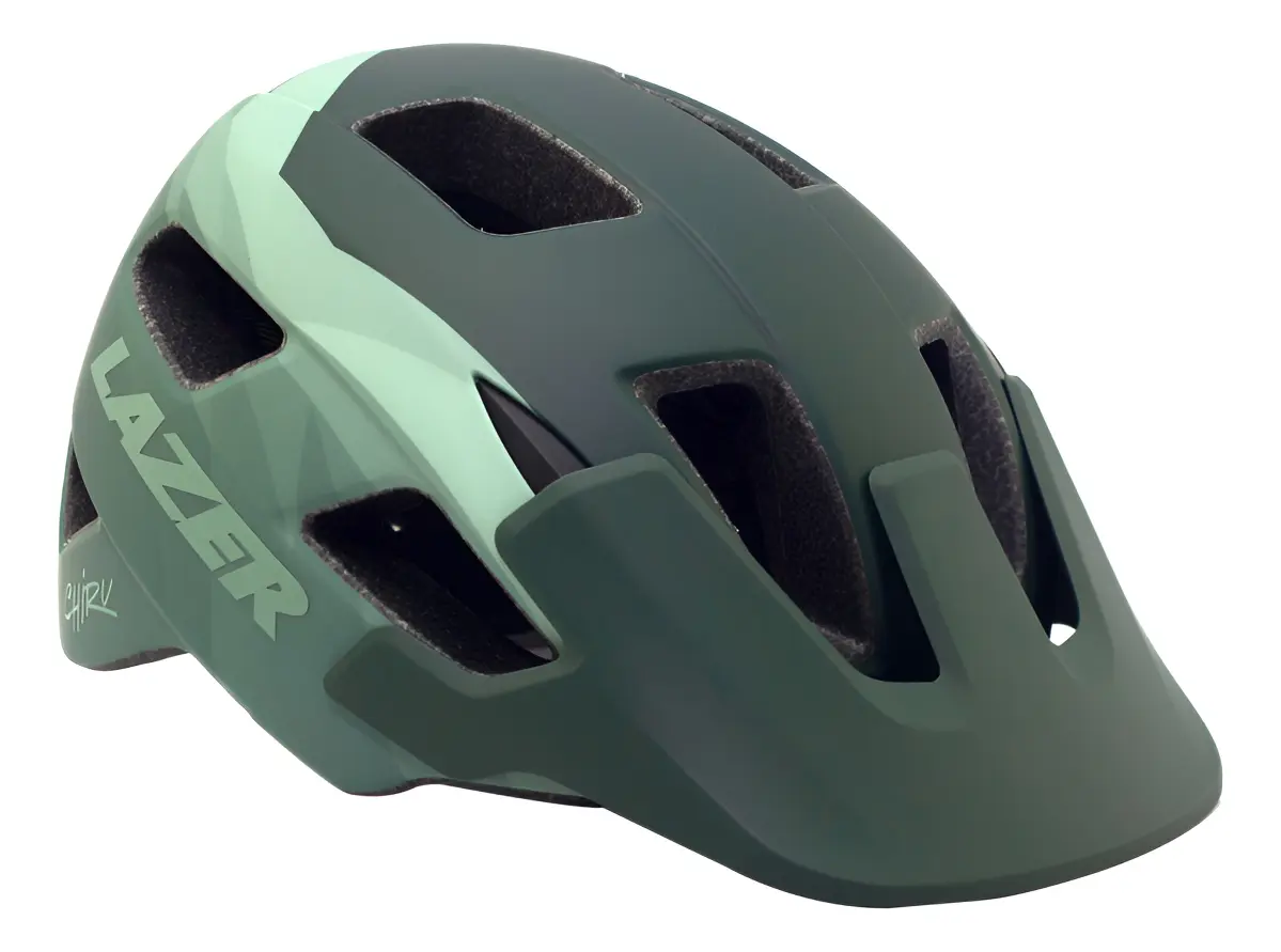 Casco Lazer Chiru Mtb Enduro - C/ Visera Integrada Color Verde Talle M